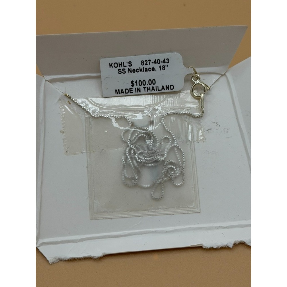 Timeless 925 Sterling Silver Good Friends Stars 18in Charm Necklace - Picture 9 of 10